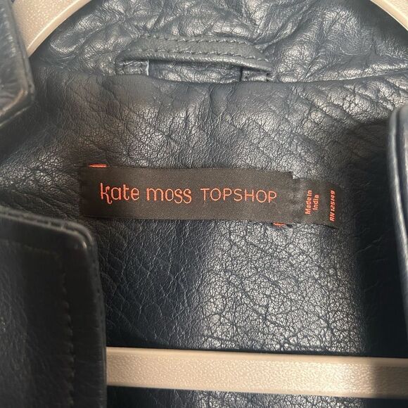 Topshop X Kate Moss Fringe leather Moto Jacket - Picture 7 of 9